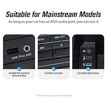 Кабель Audio 3.5 мм Aux-3.5 мм Vention M/M 90° Градусів gold-plated 0.5 m Black (BAKBD-T), фото 4