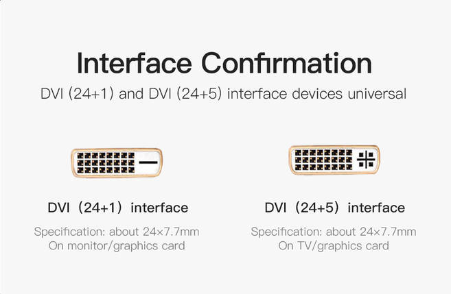 Кабель HDMI-DVI v.1.4 Vention (DVI 24+1) 1080P 60Hz gold-plated 2m Black (ABFBH), фото 3