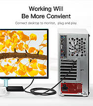 Кабель HDMI-DVI v.1.4 Vention (DVI 24+1) 1080P 60Hz gold-plated 2m Black (ABFBH), фото 4