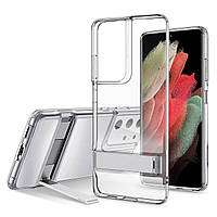 Чохол ESR для Samsung Galaxy S21 Ultra Air Shield Boost (Metal Kickstand), Clear (3C01202170201)