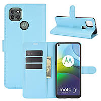 Чохол Fiji Luxury для Motorola Moto G9 Power книжка блакитний