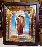 Аналойна ікона Тройця у фігурному кіоті, що відкривається, розмір кіота 33*40, лік 21*28,  28 сюжетів, фото 5
