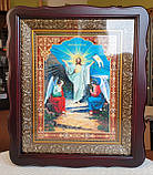 Аналойна ікона Тройця у фігурному кіоті, що відкривається, розмір кіота 33*40, лік 21*28,  28 сюжетів, фото 2