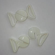 Застібка для бюстгальтера 32 х 18 мм колір білий 50 шт