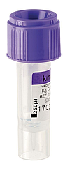 Пробірки К2 EDTA Kima µ test Мікро тест без капіляра фіолетова кришка 0,5 мл