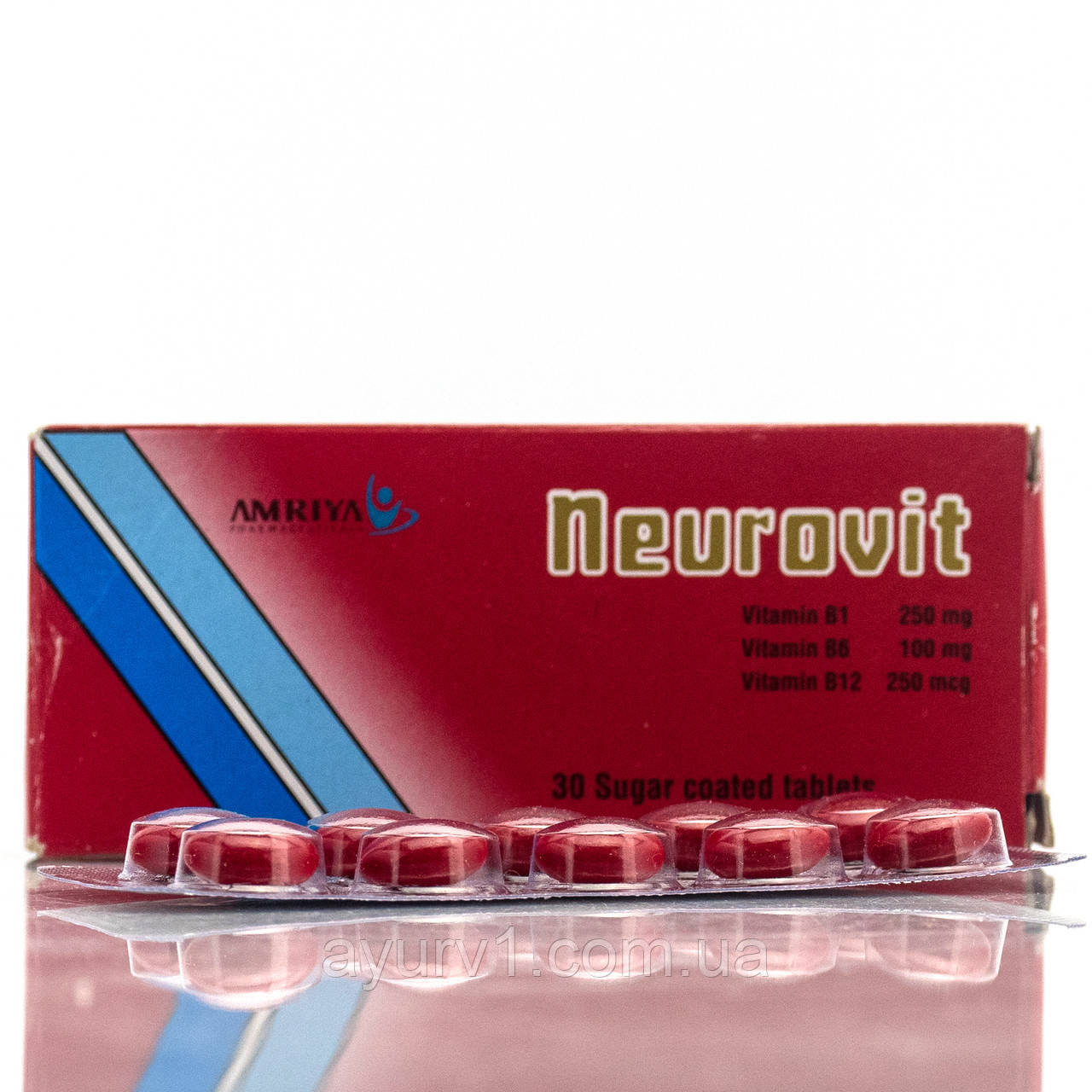 Нерівить, Neurovit анальгетик з вітамінами В1, В6 і В12, 30 таб