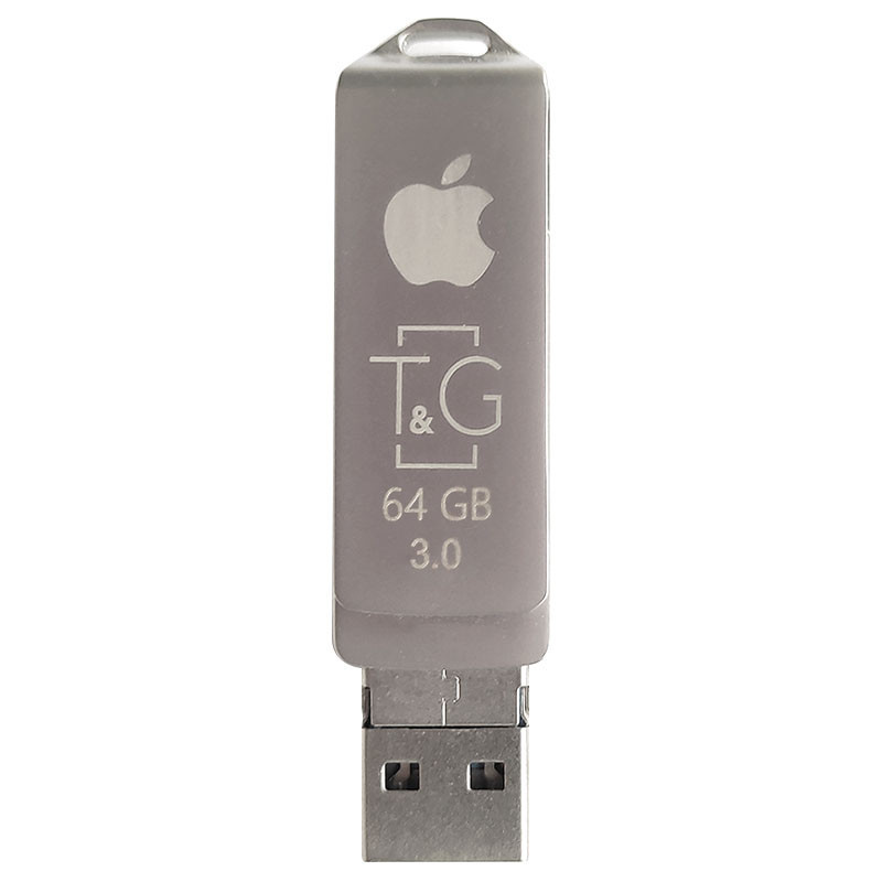 Флеш-драйв T&G 004 Metal series USB 3.0 - Lightning, 64GB