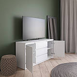 Комод тумба ТВ на 3 висувних ящиків і два двері з фасадами без ручок R-15, фото 2