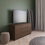 Комод тумба ТВ на 3 висувних ящиків і два двері з фасадами без ручок R-15, фото 5