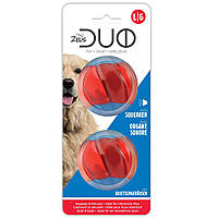 Игрушка для собак Zeus Duo мячики с пищалкой 2шт