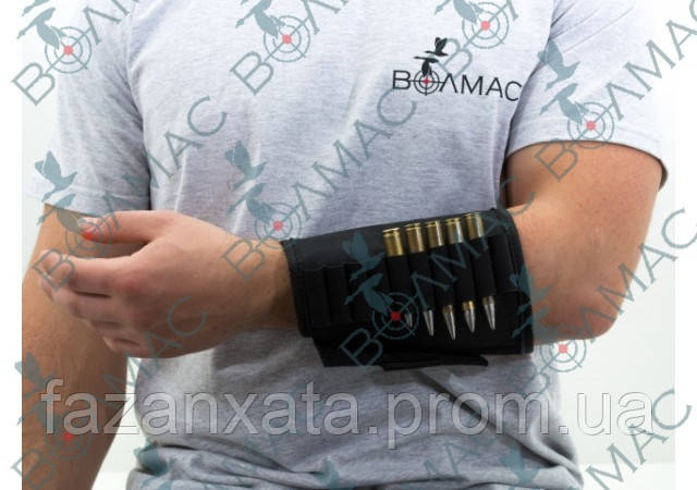 Подсумок Волмас на 10 патронов (7,62 нарезные) на руку синтетический черный - фото 3 - id-p1347625419