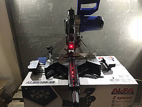 Торцева дискова пила AL-FA ALMS250-2S з двома швидкостями та дисками в комплекті