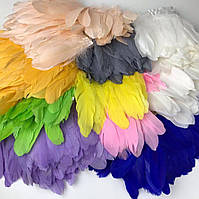 Перо гусь на ленте перья гуся на тесьме гусиный перья на тесьме разнообразное цвета