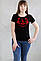 Прекрасна жіноча футболка з елементами вишивки, фото 2