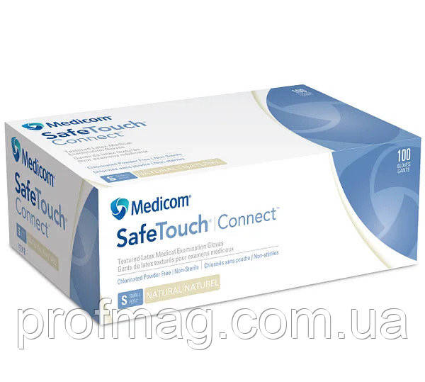 Рукавички Medicom Safe Touch ( Медиком) , медичні рукавички,латексні без пудри 100шт/уп