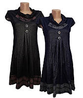 Трикотажное женское платье с коротким рукавом стрейчевое
