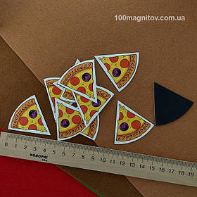 Рекламний магніт у формі "Піцци". Діаметр 90 мм 5