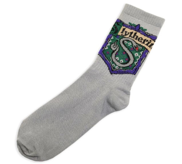Шкарпетки Слізерін Гаррі Поттер Harry Potter сірі з принтом