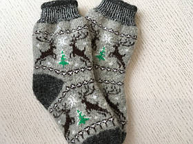 Дитячі шкарпетки шерстяні кругові зимові розмір 6-8 років