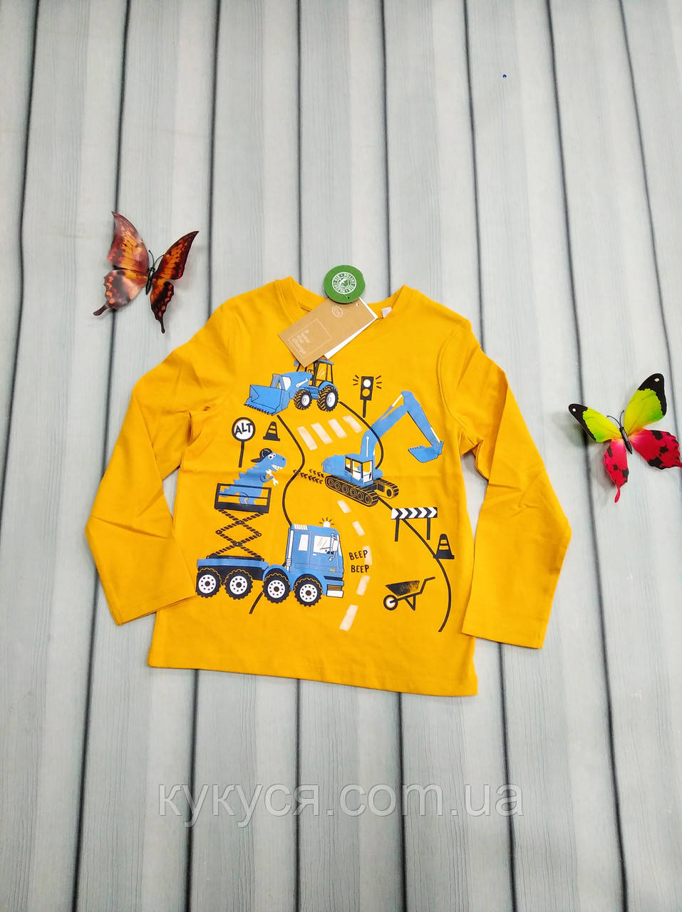 Реглан дитячий для хлопчика, футболка з довгим рукавом, фото 1