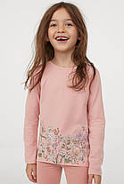 Реглан для дівчинки H&M, футболка з довгим рукавом, світшот