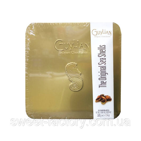 Цукерки Guylian Belgian The Original Sea Shells Металева коробка 500 g 2.07.21