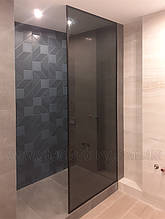 Душові перегородки зі скла графіт