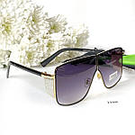 Модні чорні сонцезахисні окуляри, фото 5