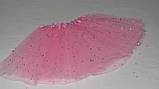 Спідниця рожева дитяча пачка карнавальна пишна з фатину, фото 3
