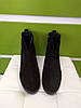 STTOPA демі. Висота 12 см. Розміри 36-45.Напівчоботи великих розмірів шкіряні. Каблук 5 см. 202-3645-5-1 Чорні, фото 6