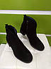 STTOPA демі. Висота 12 см. Розміри 36-45.Напівчоботи великих розмірів шкіряні. Каблук 5 см. 202-3645-5-1 Чорні, фото 10
