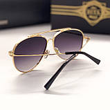 Жіночі сонцезахисні окуляри авіатори Dita (1099) gold, фото 3