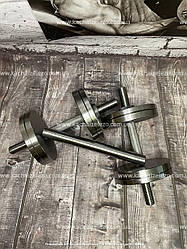 Гантелі набірні 2 по 12 кг + Перехідник для штанги Гантелі, гирі, штанги та диски металеві без покриття