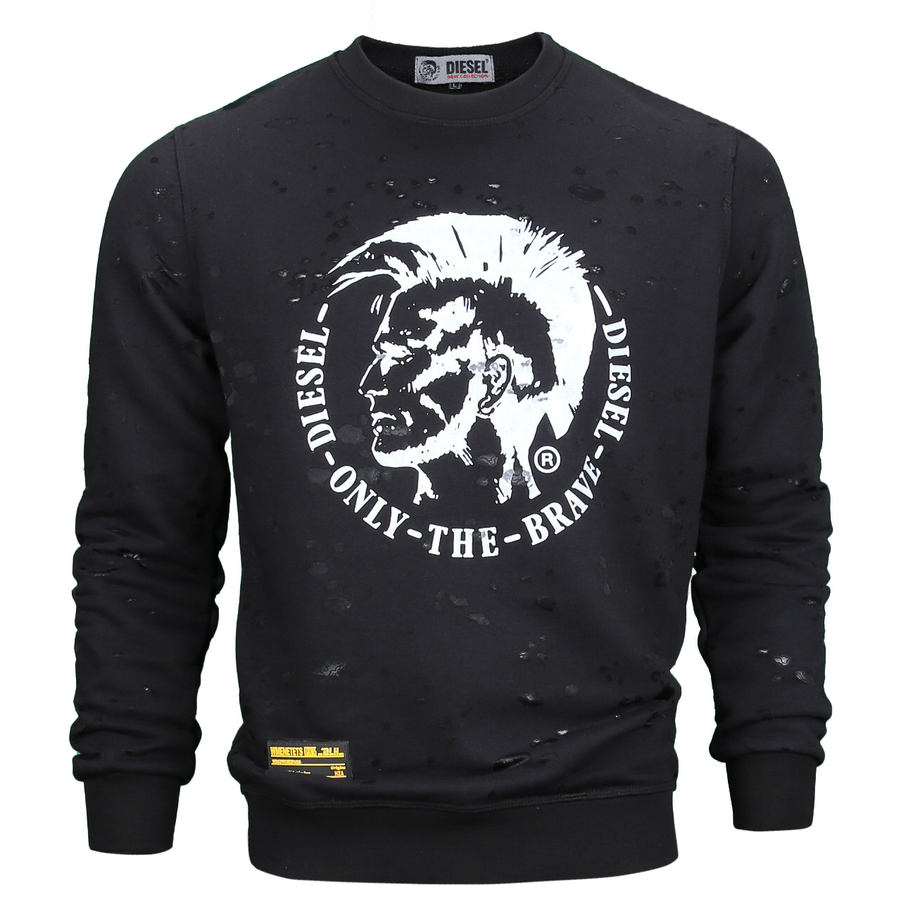 Світшот чоловічий чорний DIESEL BLK L(Р) 21-503-012