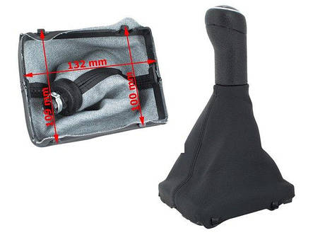 Audi A6 C6 04-12 ручка перемикання передач чорний колір 6 ступка + чохол чорний, фото 2