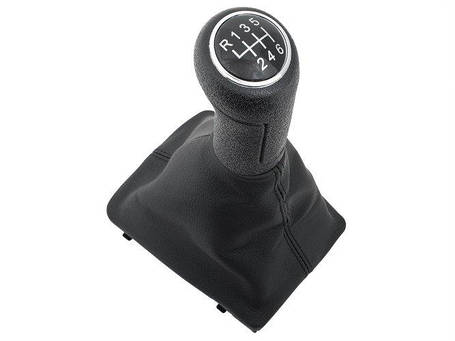Audi A6 C6 04-12 ручка перемикання передач чорний колір 6 ступка + чохол чорний, фото 1