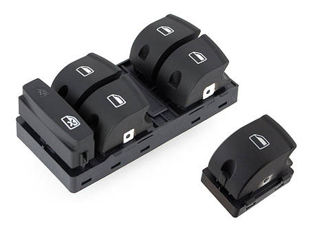 Audi A3 II (8P) 03-13 комплектект перемикачів склопідіймача 2 шт., арт. DA-15828, фото 1