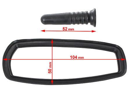 Мерседес S210 Е-клас 96-03 прокладка + кришка антени даху GPS/NAVI 2 шт., арт. DA-21385, фото 3