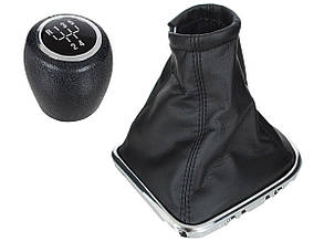 Chevrolet Cruze 2009 — ручка перемикання передач чорний + чохол чорний із хромованою рамкою 5 передач, арт.