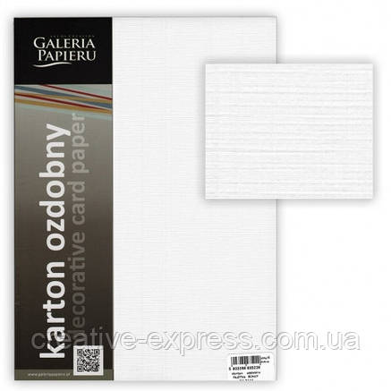 Папір декоративний "CANVAS" А4, білий 120г/м2, фото 3
