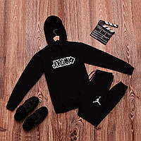 Спортивний трикотажний костюм jordan з капюшоном | джордан