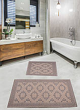 Набір бавовняних килимків для ванної кімнати Diva 60*100 + 50*60 Entah Blue
