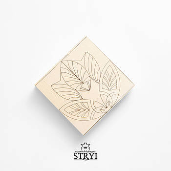 Дошка тренувальна STRYI для різьблення з кресленням, липа, 100х100х20мм
