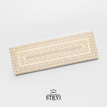 Дошка тренувальна STRYI для різьблення з кресленням, липа, 300х100х20мм