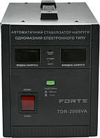 Стабилизатор FORTE TDR-2000VA напряжения релейного типа, мощность 2000 ВА, точность 8%, вес 5,33 кг 22650