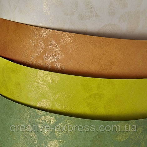 Папір декоративний "Leaves" А4, оливковий 220г/м2