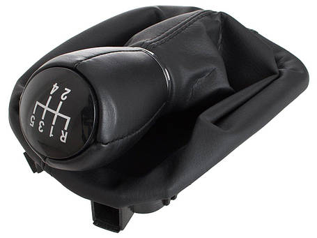 Seat Leon і 99-06 ручка перемикання передач чорний + чохол із рамкою 5 передач, з дефектом арт. DA-20876, фото 1