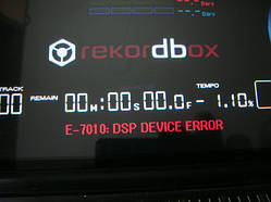 Repair ремонт E-7010 DSP DEVICE ERROR Pioneer cdj2000nexus