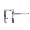 Ущільнювач для душової кабіни, бічний ( ФС 04 Д ) довжина 2 м. вія 10 мм., фото 6