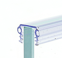 Ущільнювач жорсткий в профіль для скла душової кабіни ( ФС20 ) П-подібний